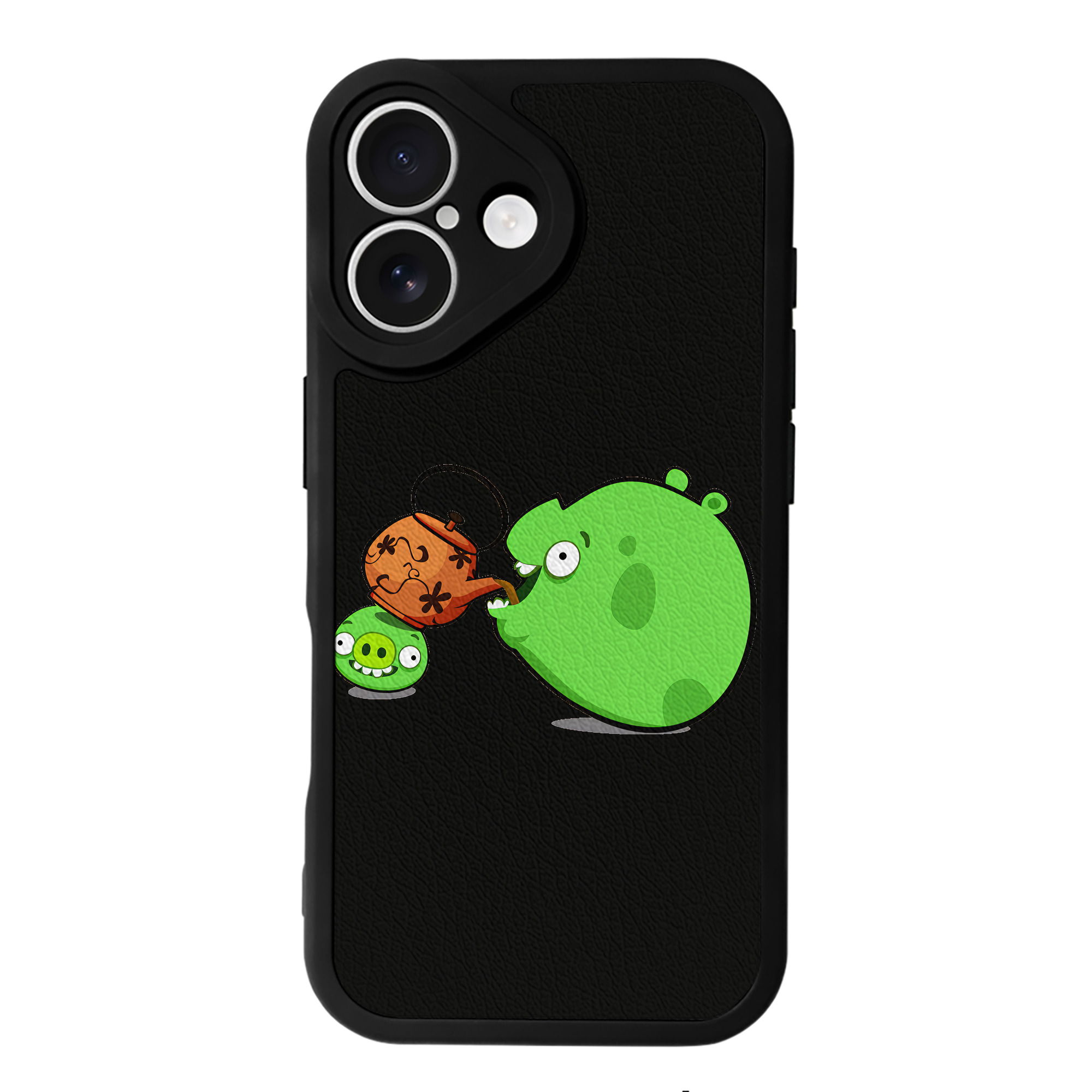 （画像用） Angry Birds アングリーバード 【iPhone 16シリーズ対応】シリコンスマホケース（レザー調） 材質：シリコン